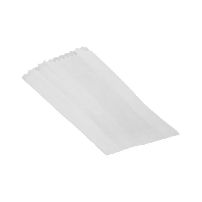 Sütőipari papírzacskó 5/4-es fehér 160+45×250mm 35gr (1000db/csomag)