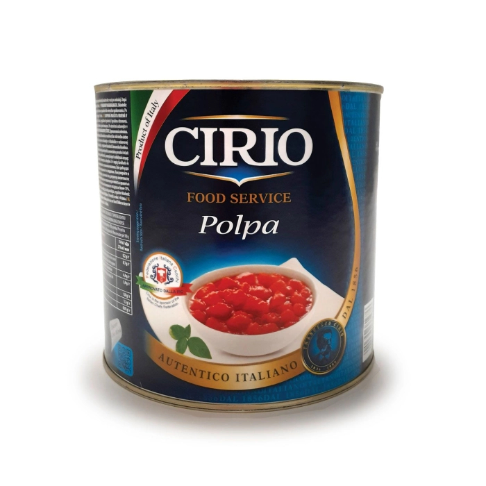 Cirio paradicsomkonzerv hámozott aprított 2500g/1650g