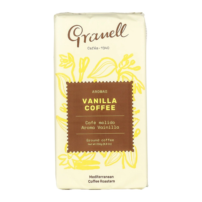 Granell Cafes vanília ízesítésű természetes pörkölésű őrölt kávé 250g