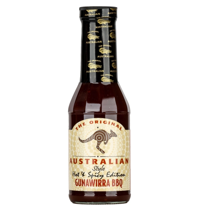 The Original Australian csípős, fűszeres gunawirra barbecue szósz 355ml