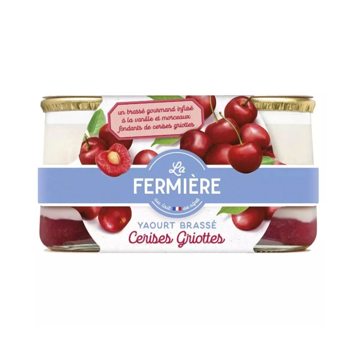 La Fermiére cseresznyés joghurt 2x160g