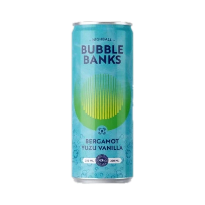 Bubble Banks bergamott-yuzu-vanília dobozos koktél 4,9% 0,25l