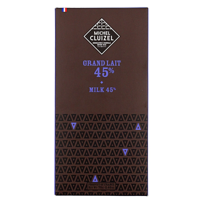 Cluizel Grand Lait tejcsokoládé 45% 70g