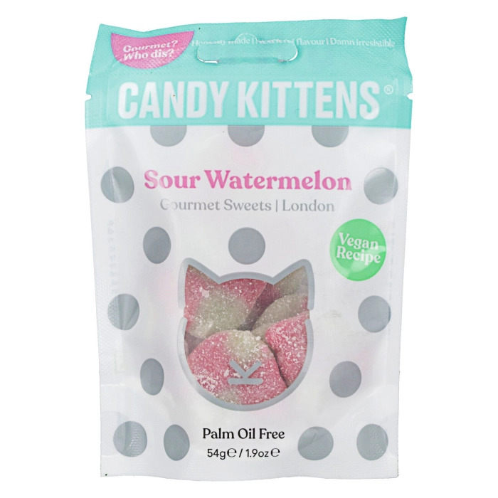 Candy Kittens vegán görögdinnyés gumicukor 54g