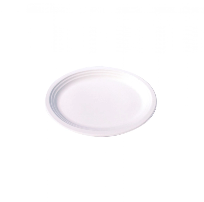Bagasse kerek tányér 17 cm-es (50 db/csomag) komposztálható