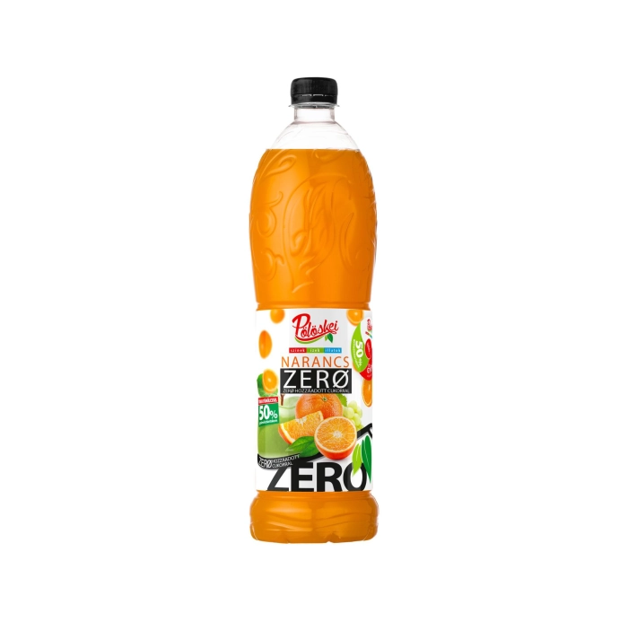Pölöskei ZERO narancs ízű szörp (pet) 1l