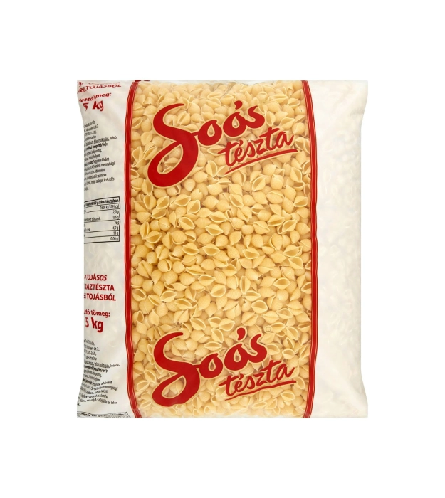 Soós 4 tojásos kagyló tészta 5kg