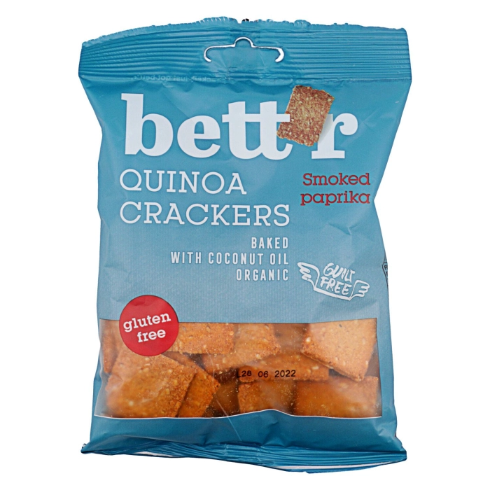 Bett'r Organic quinoa kréker füstölt paprikával 100g