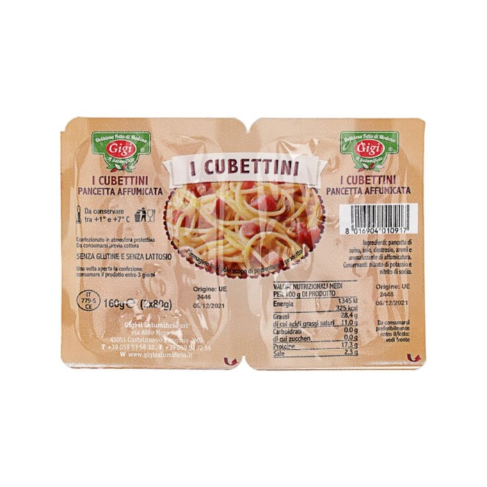 Gigi füstölt pancetta kockák 160g (2x80g)