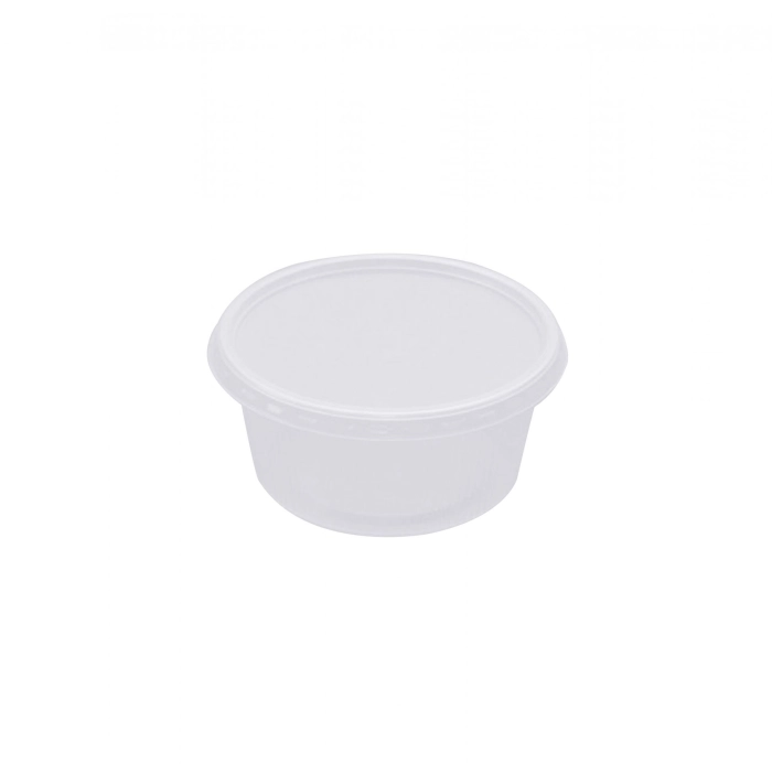 Műanyag salátás tégely mikrózható 125 ml-es (100db/csomag) PP