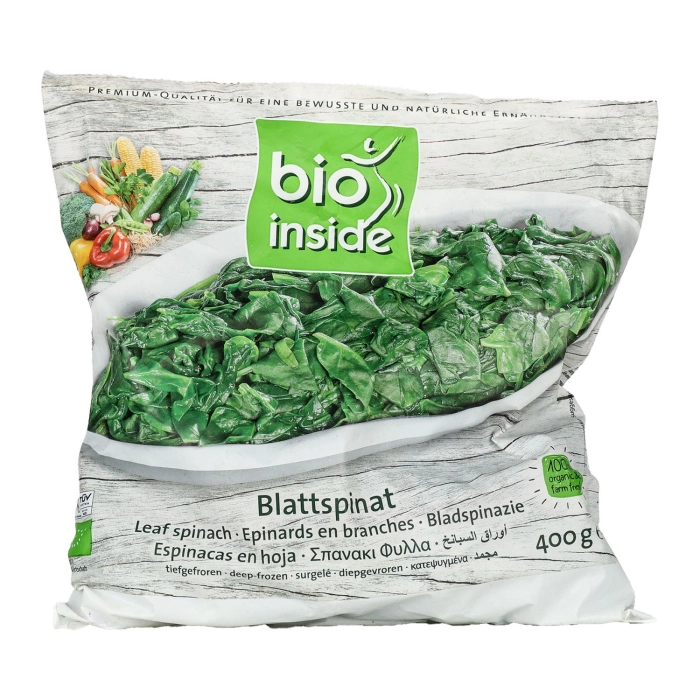 BioInside gyorsfagyasztott vágott spenótlevél 400g
