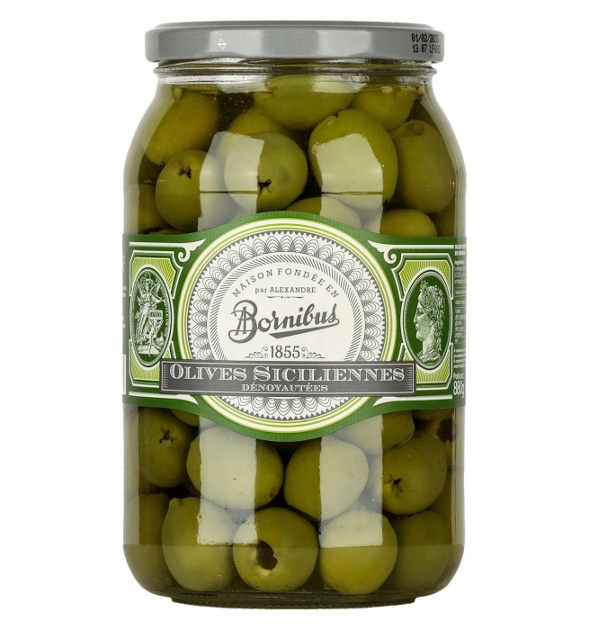 Bornibus szicíliai olívabogyó (magozott) 880g
