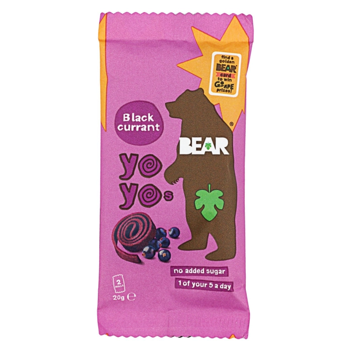 Bear Yoyos Single sült gyümölcstekercs almával, körtével és feketeribizlivel 20g