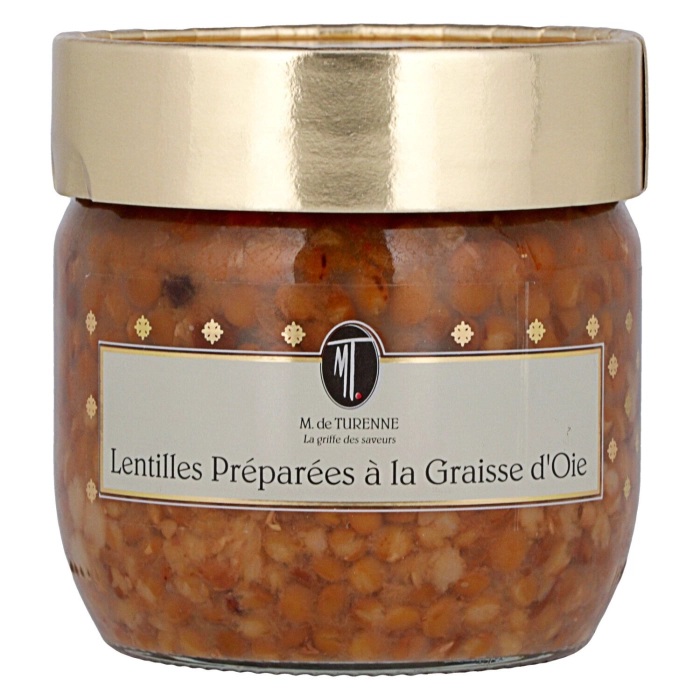 Marguerite de Turenne főtt lencse paradicsommal, libazsírral 330g