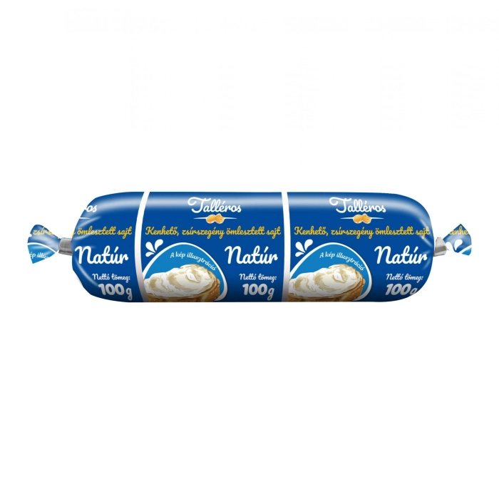 Talléros natúr félzsíros ömlesztett tömlős sajt 100g