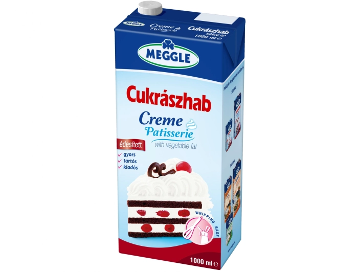 Meggle UHT növényi habalap cukrozott 25% 1l