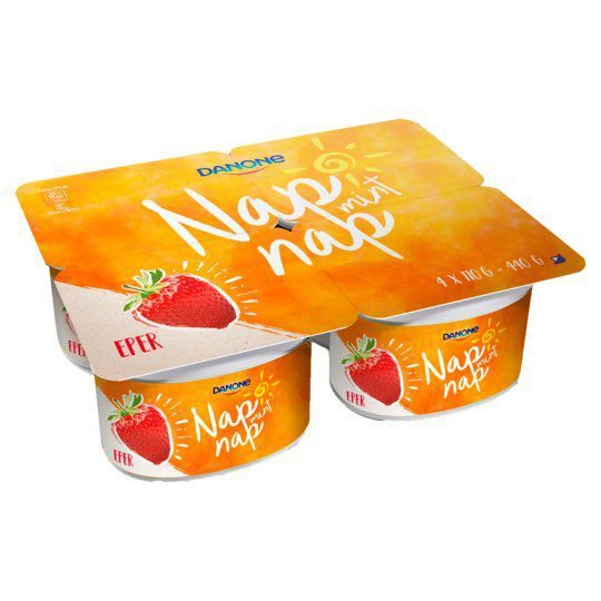 Danone nap mint nap eper joghurt multipack 4x110g