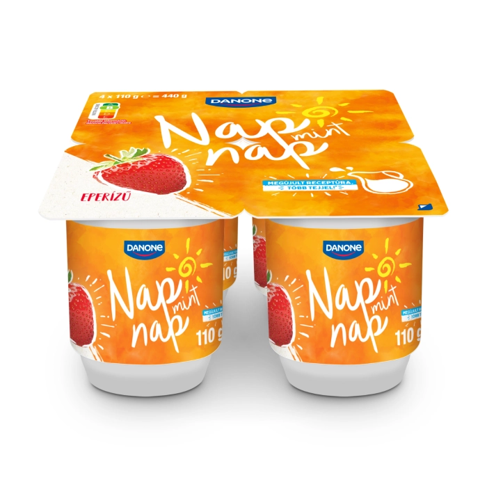 Danone nap mint nap eper joghurt multipack 4x110g