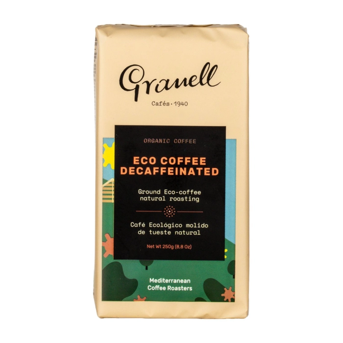 Granell Cafes természetes pörkölésű, koffeinmentes őrölt kávé 250g