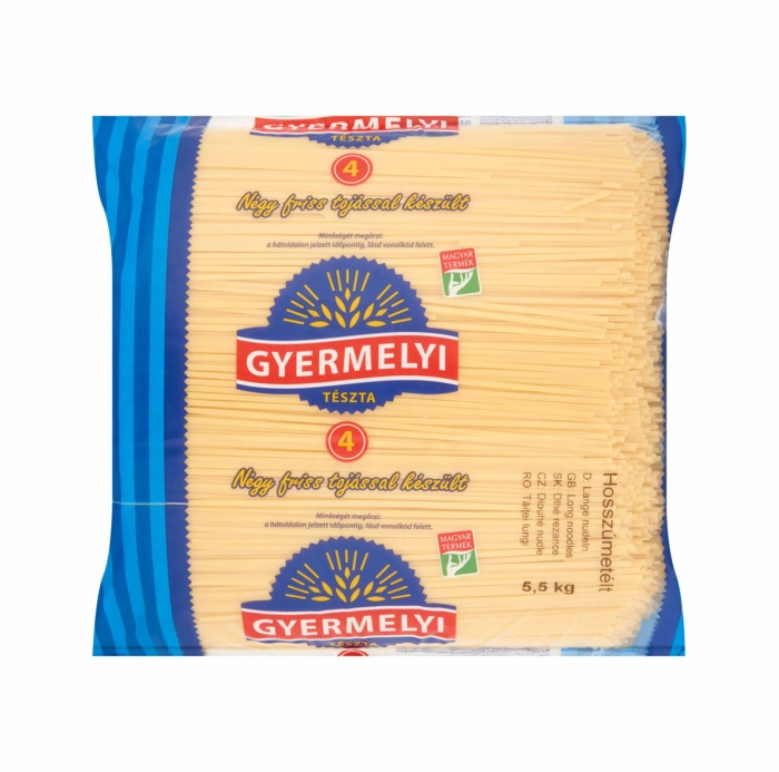 Gyermelyi 4 tojásos hosszúmetélt 15kg
