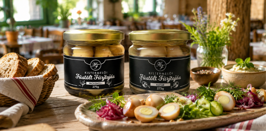 A Kistermelői Füstölt Fürjtojás Natúr és Provence-i változatban is tökéletes kiegészítője lehet hidegtálaidnak, saláta- vagy sajttálaidnak – finoman füstölt íze és kézműves minősége biztosan lenyűgözi a vendégeidet. 
Rendeld meg most, és emeld egyedi fogássá a kínálatodat!