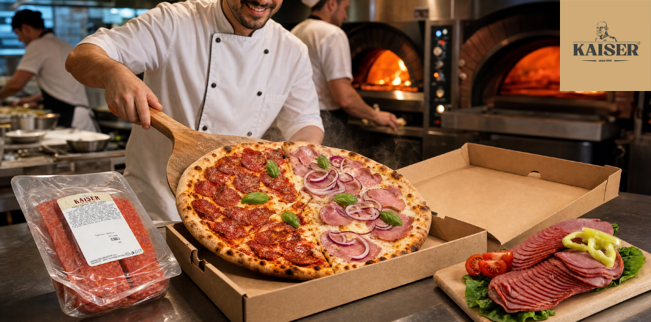 A Kaiser termékek megbízható alapja lehet pizzériád kínálatának – kiszámítható minőség, egységes íz, nagy kiszerelés.